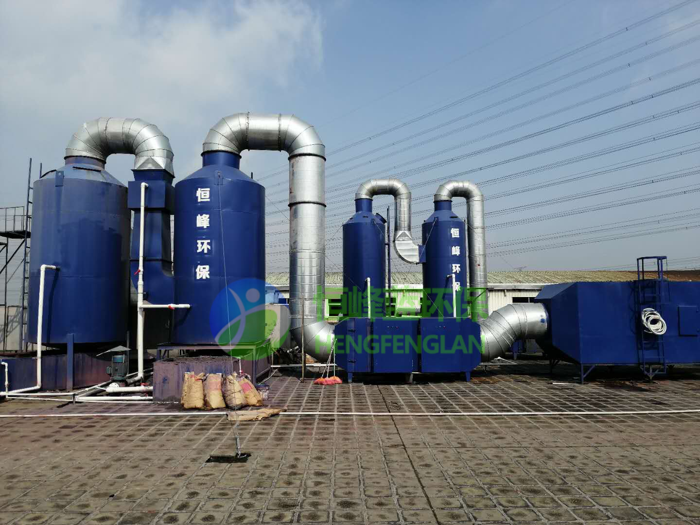 废气处理设备水喷淋塔系统